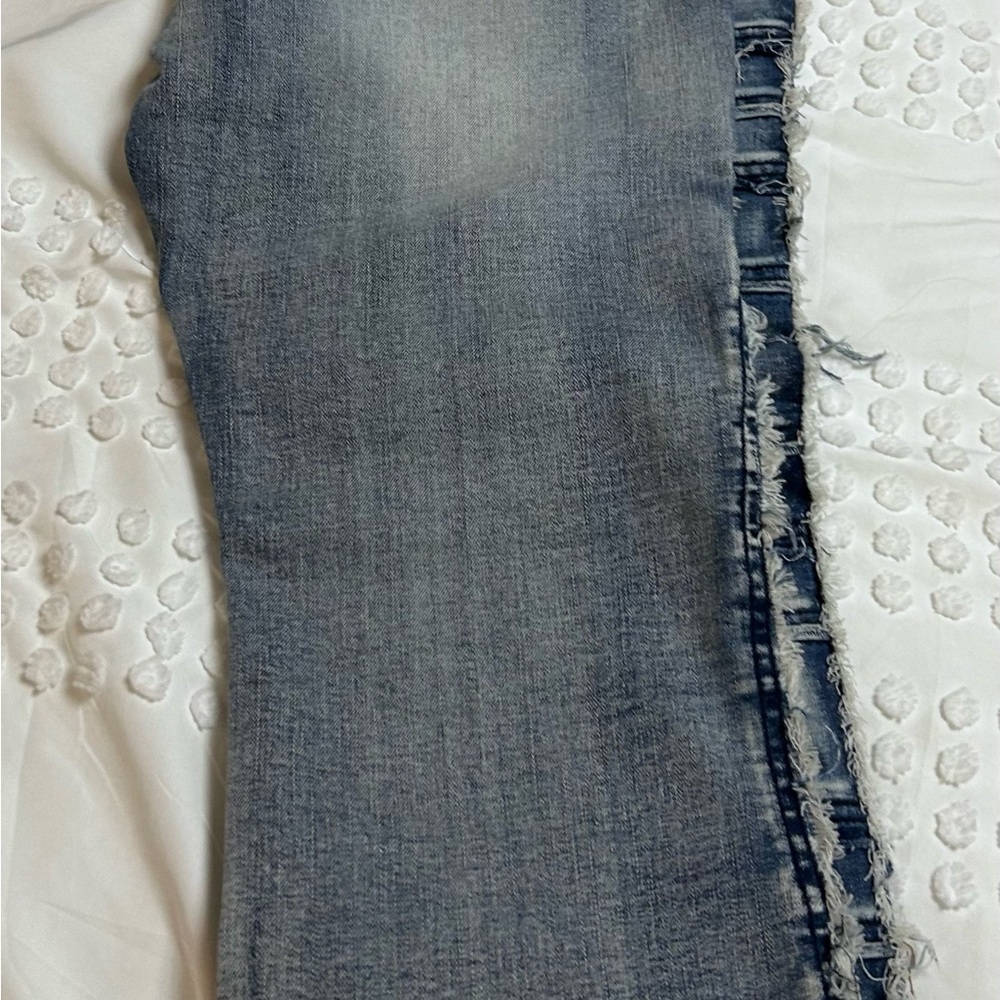 Men's Blue Wornstar Bandage Stage Denim Jeans - Picture 6 of 7